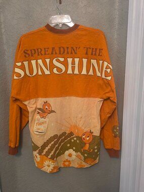 Disney Parks Epcot Orange Bird Sunshine Spirit Jersey size S